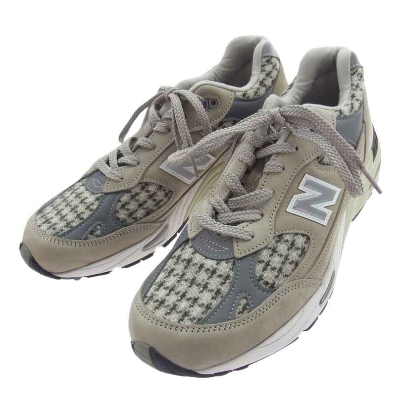 NEW BALANCE ニューバランス M991HT 991 Harris Tweed ハリスツイード スエード ローカット スニーカー ベージュ系 USA9【新古品】【未使用】【中古】