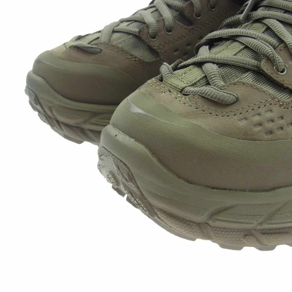 HOKA ONE ONE ホカ オネオネ 1107293 M TOR ULTRA HI 2 WP ウォータープルーフ トゥ ウルトラ ハイ カット ブーツ スニーカー カーキ系 USA 9【新古品】【未使用】【中古】