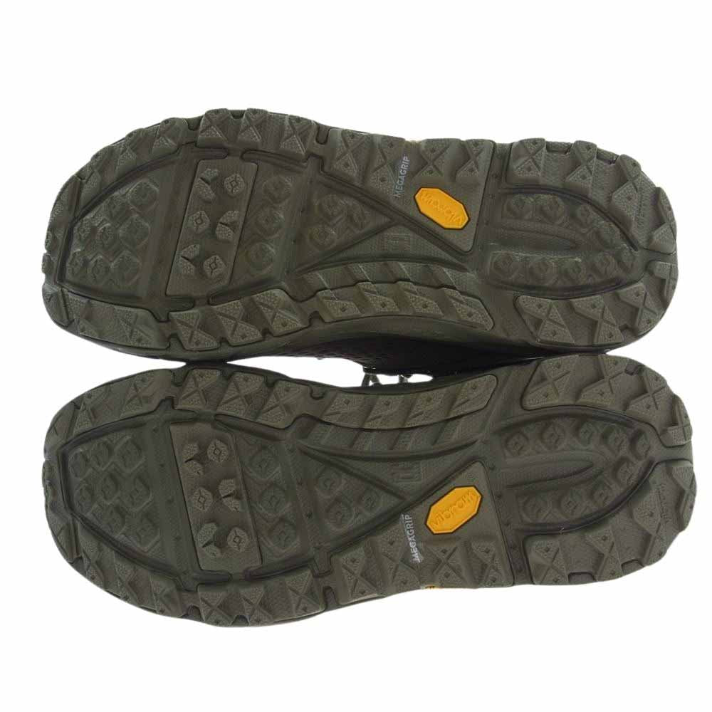HOKA ONE ONE ホカ オネオネ 1107293 M TOR ULTRA HI 2 WP ウォータープルーフ トゥ ウルトラ ハイ カット ブーツ スニーカー カーキ系 USA 9【新古品】【未使用】【中古】