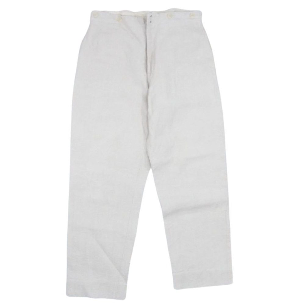 COMOLI コモリ 21SS T01-03011 ヘンプ ダック バックストラップ パンツ ベージュ系 2【中古】