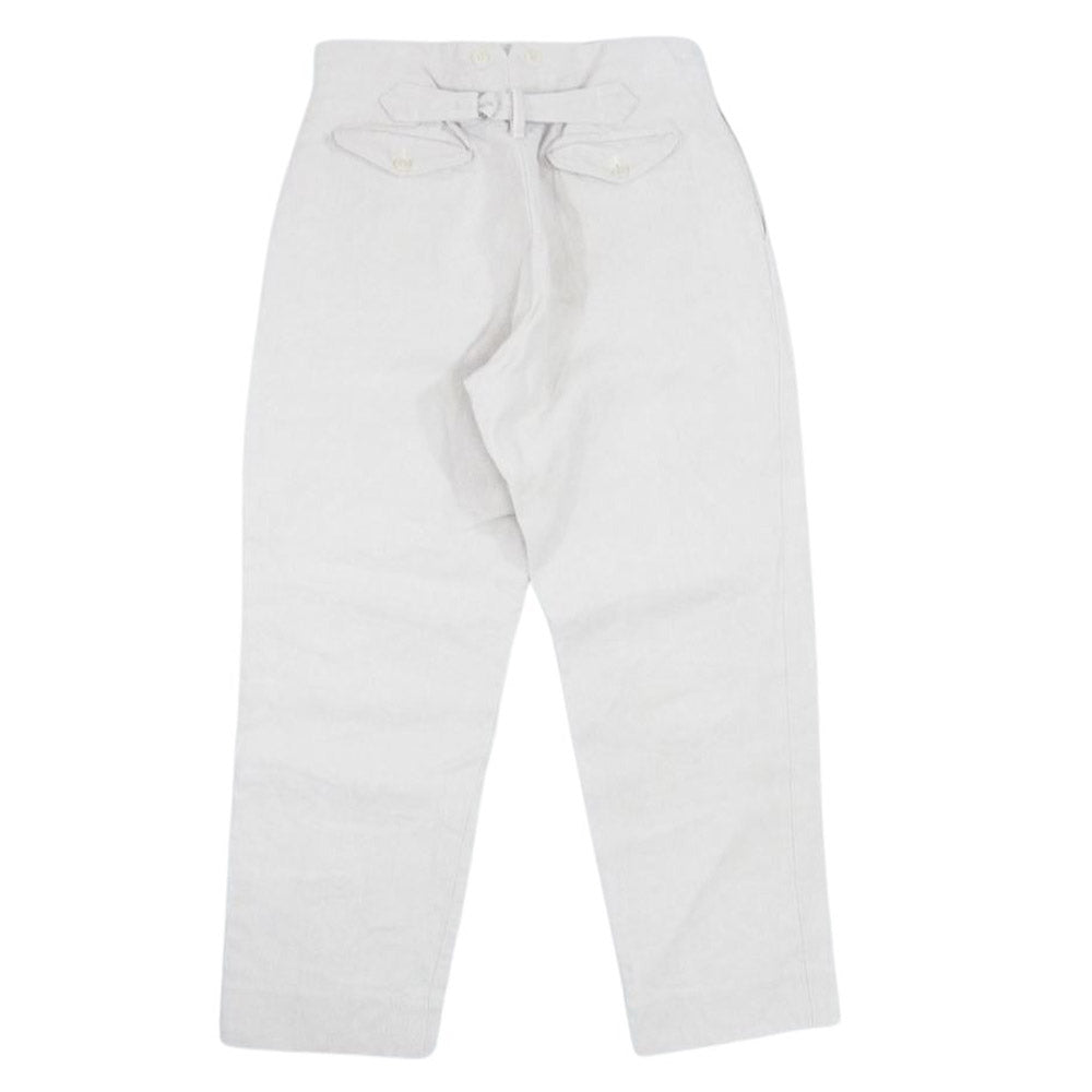 COMOLI コモリ 21SS T01-03011 ヘンプ ダック バックストラップ パンツ ベージュ系 2【中古】