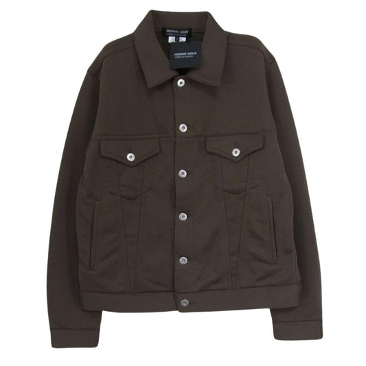 COMME des GARCONS HOMME DEUX コムデギャルソンオムドゥ AD2023 DL-T014-051-2-3 エステルコットンジャージ 3rd タイプ トラック ジャケット カーキ系 S【新古品】【未使用】【中古】