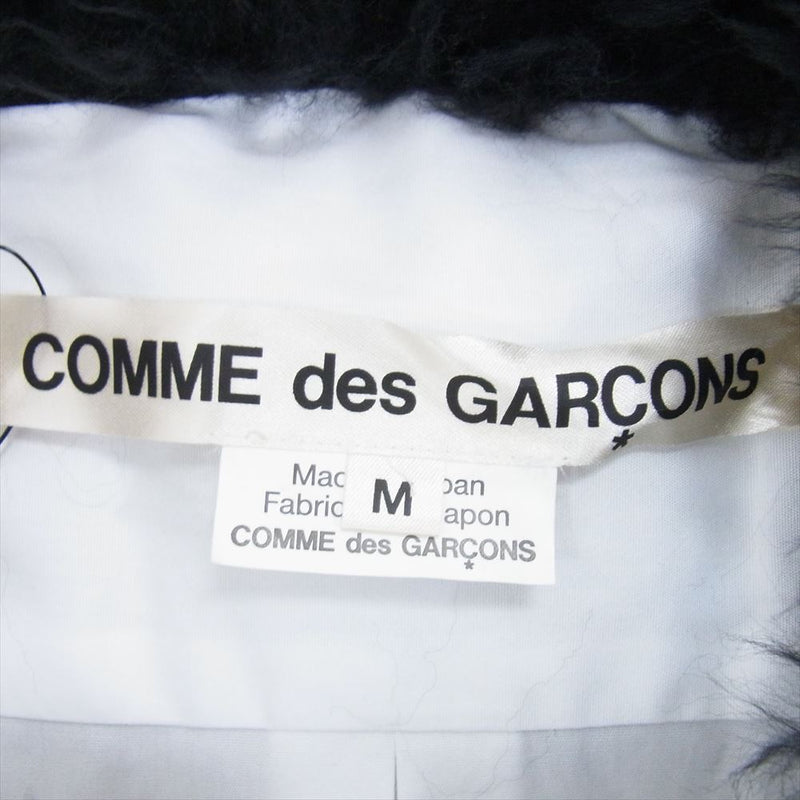 COMME des GARCONS コムデギャルソン AD2023 GL-B011-051-1-3 フェイクファー襟 長袖 シャツ ブラウス ホワイト系 M【極上美品】【中古】