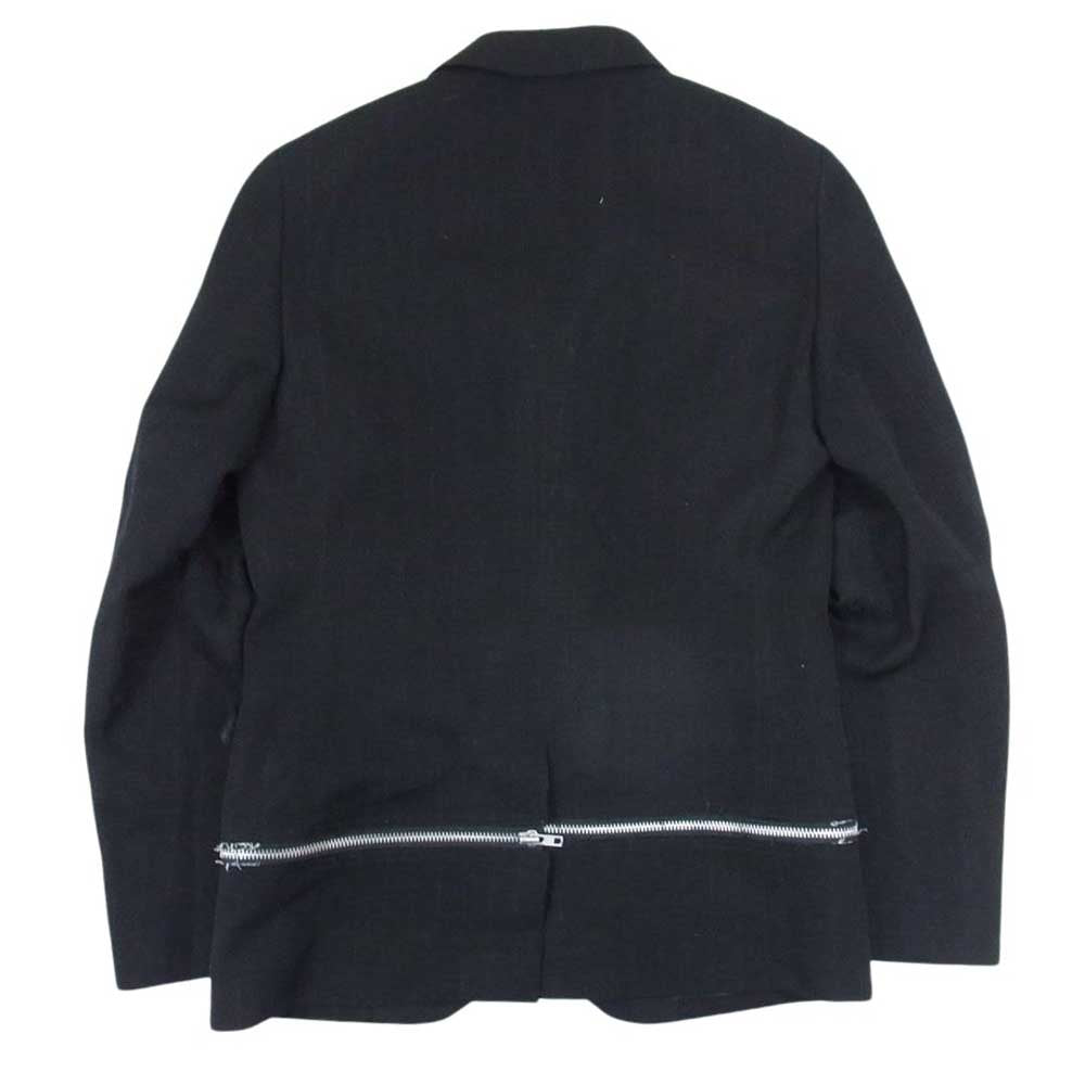 COMME des GARCONS HOMME DEUX コムデギャルソンオムドゥ AD2023 DL-J037-051-1-3  ウエストジップ ストライプ 3B テーラード ジャケット ブラック系 S【新古品】【未使用】【中古】