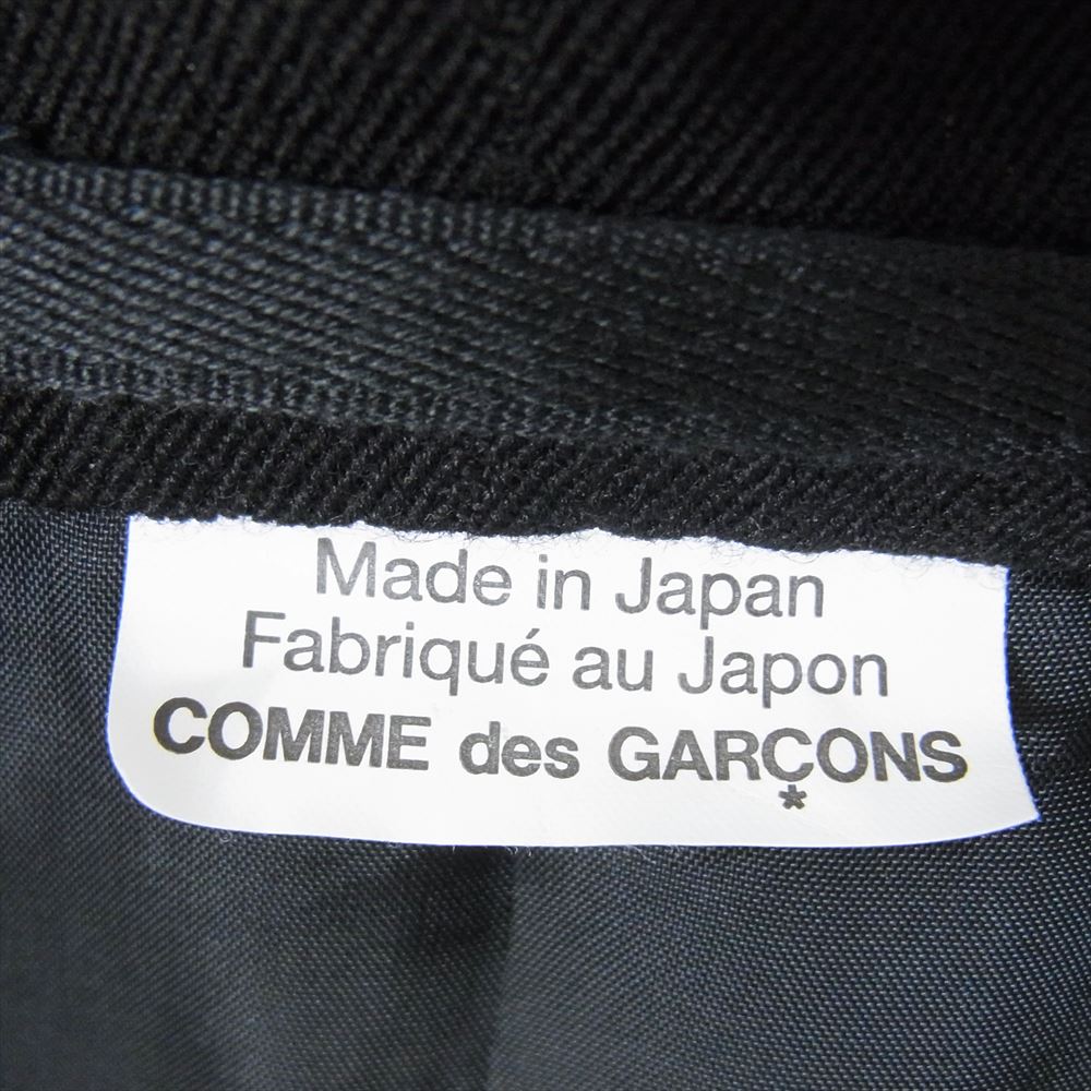 COMME des GARCONS HOMME DEUX コムデギャルソンオムドゥ AD2023 DL-J037-051-1-3  ウエストジップ ストライプ 3B テーラード ジャケット ブラック系 S【新古品】【未使用】【中古】