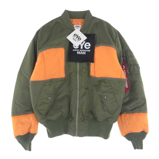 JUNYA WATANABE COMME des GARCONS MAN ジュンヤワタナベコムデギャルソンマン AD2022 WK-J904-100-1-2 eYe アイ ALPHA アルファ MA-1 再構築 フライト ミリタリー ジャケット カーキ系 S【新古品】【未使用】【中古】