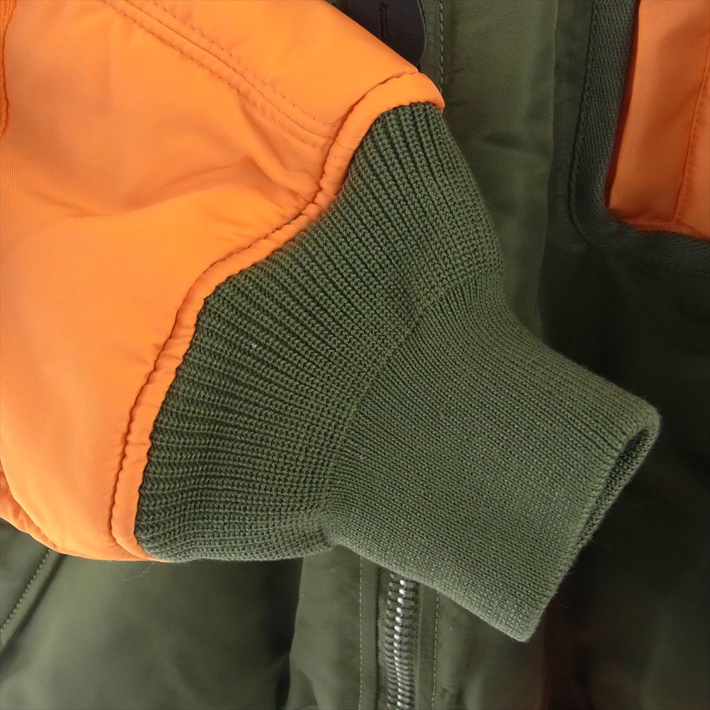 JUNYA WATANABE COMME des GARCONS MAN ジュンヤワタナベコムデギャルソンマン AD2022 WK-J904-100-1-2 eYe アイ ALPHA アルファ MA-1 再構築 フライト ミリタリー ジャケット カーキ系 S【新古品】【未使用】【中古】