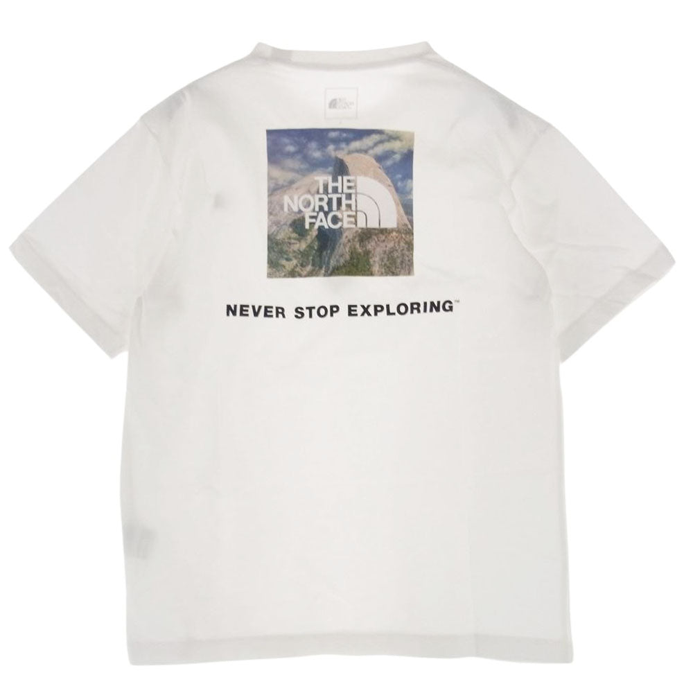 THE NORTH FACE ノースフェイス NT32206Z グラフィック バックプリント 半袖 Tシャツ ホワイト系 S【中古】