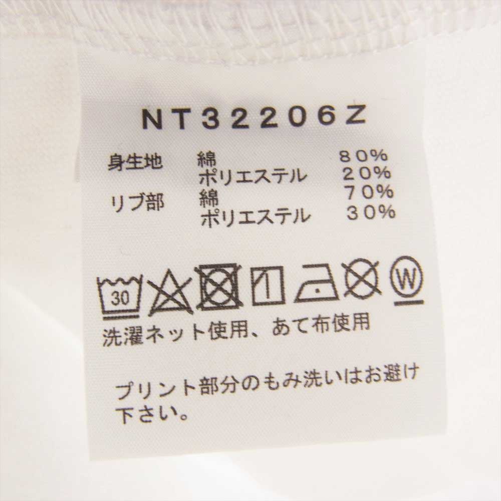 THE NORTH FACE ノースフェイス NT32206Z グラフィック バックプリント 半袖 Tシャツ ホワイト系 S【中古】