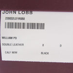 John Lobb ジョンロブ 9795 CALF M/W WILLIAM PD DOUBLE LEATHER ウィリアム ダブル モンクストラップ レザー シューズ ブラック系 8D【極上美品】【中古】