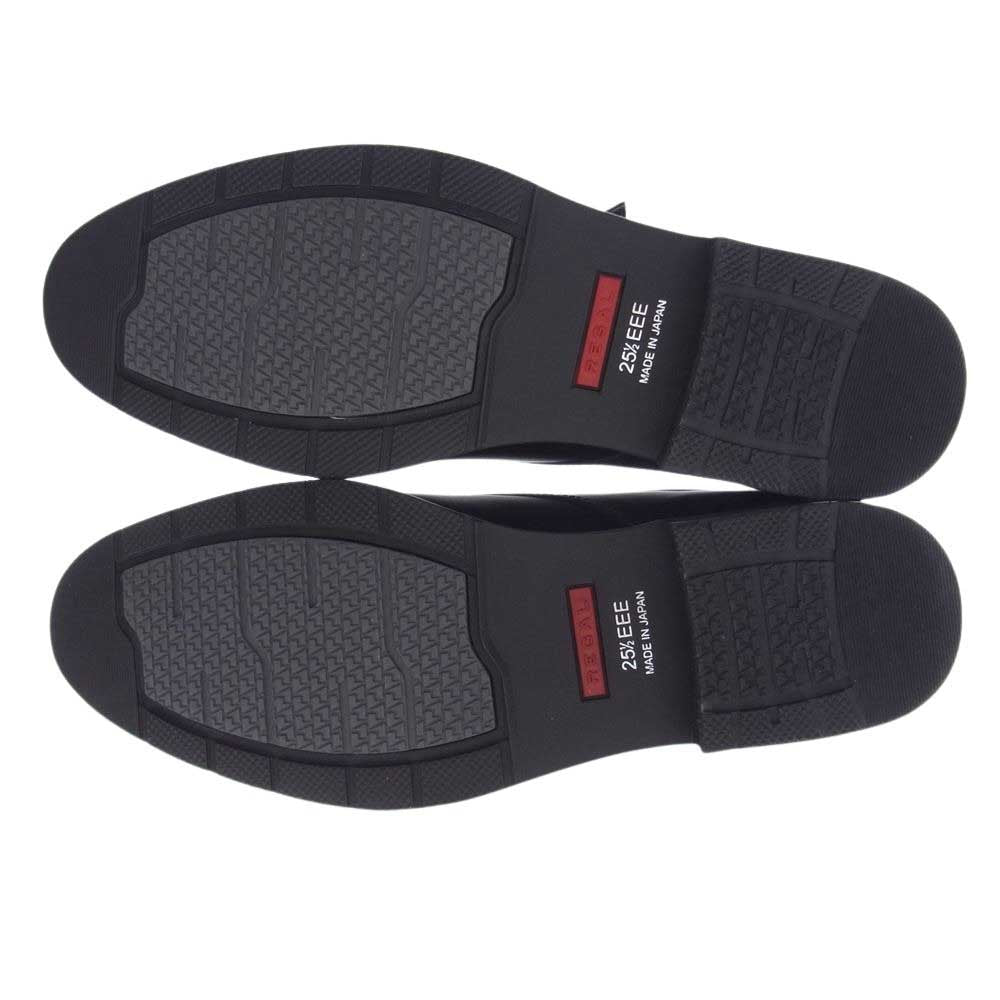 REGAL リーガル CJ20-J 34NR GORE-TEX ゴアテックス GTX モンクストラップ プレーントゥ レザー シューズ ブラック系 25.5【中古】