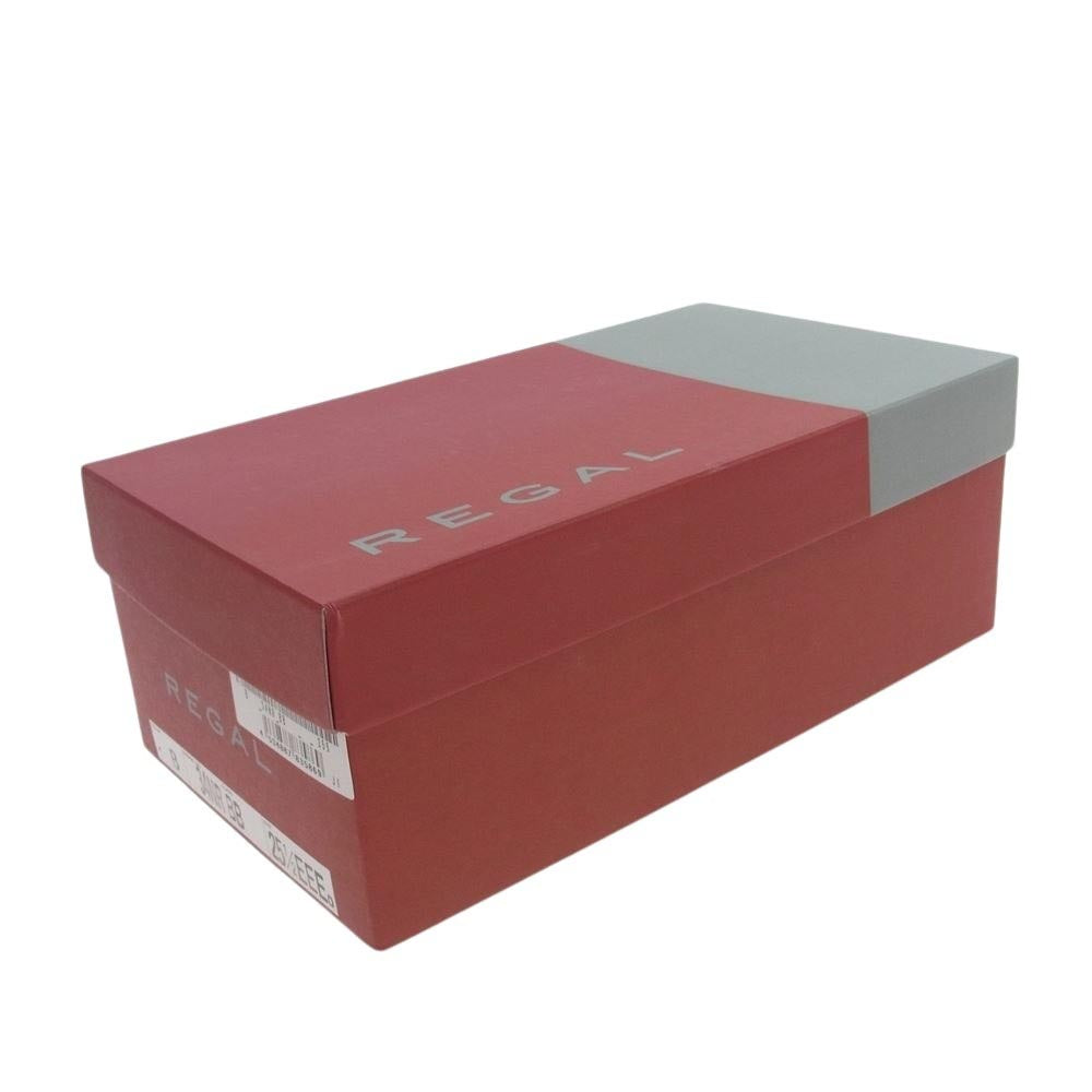 REGAL リーガル CJ20-J 34NR GORE-TEX ゴアテックス GTX モンクストラップ プレーントゥ レザー シューズ ブラック系 25.5【中古】