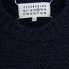 MAISON MARGIELA メゾンマルジェラ 15SS S30GP0163 四つタグ 14ライン クルーネック シルク ニット セーター ネイビー系 M【中古】