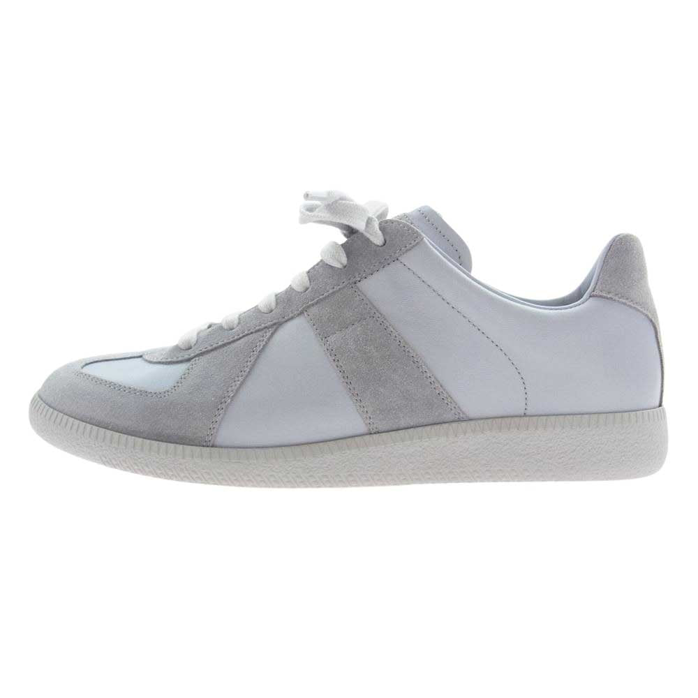 MAISON MARGIELA メゾンマルジェラ 18AW S57WS0236 22ライン REPLICA レプリカ ジャーマントレーナー ローカット スニーカー グレー系 40【新古品】【未使用】【中古】