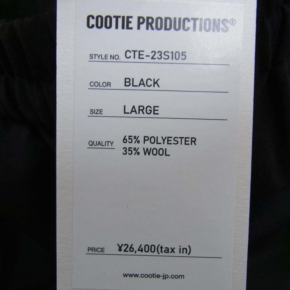 COOTIE クーティー T/W 2 Tuck Easy Pants 2タック イージー パンツ ブラック系 L【中古】