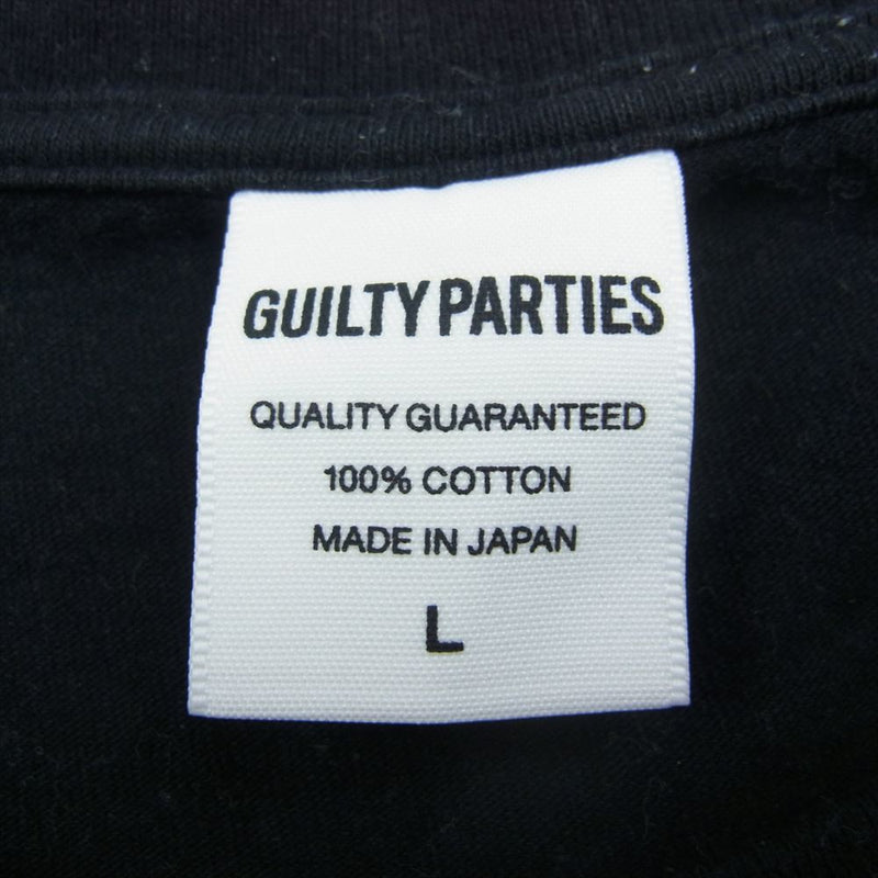 WACKO MARIA ワコマリア GUILTY PARTIES WACKO MARIA プリント 半袖 Tシャツ ブラック系 L【中古】