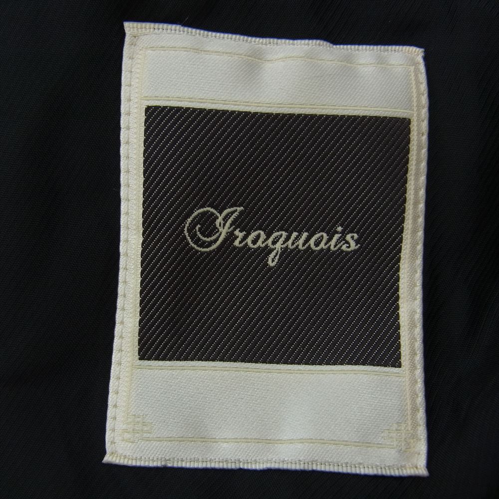 Iroquois イロコイ 600001 2B テーラード ジャケット STRECH BL ストレッチ イージー パンツ セットアップ スーツ ブラック系 1【中古】