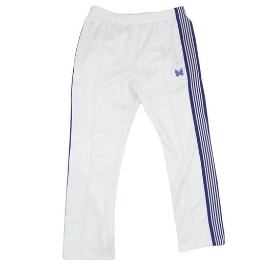 Needles ニードルス 23SS MR287 STUDIOUS別注 Narrow Track Pant Poly Smooth ナロー トラックパンツ ホワイト系 M【中古】