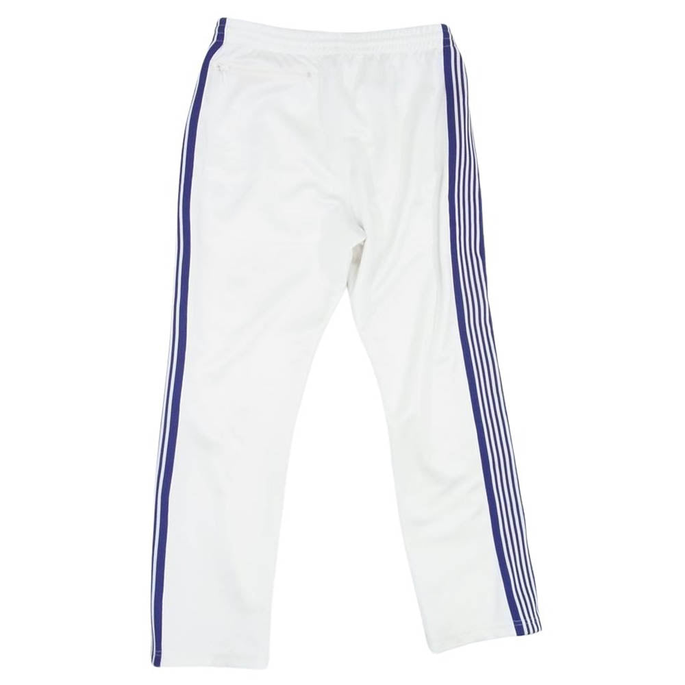 Needles ニードルス 23SS MR287 STUDIOUS別注 Narrow Track Pant Poly Smooth ナロー トラックパンツ ホワイト系 M【中古】