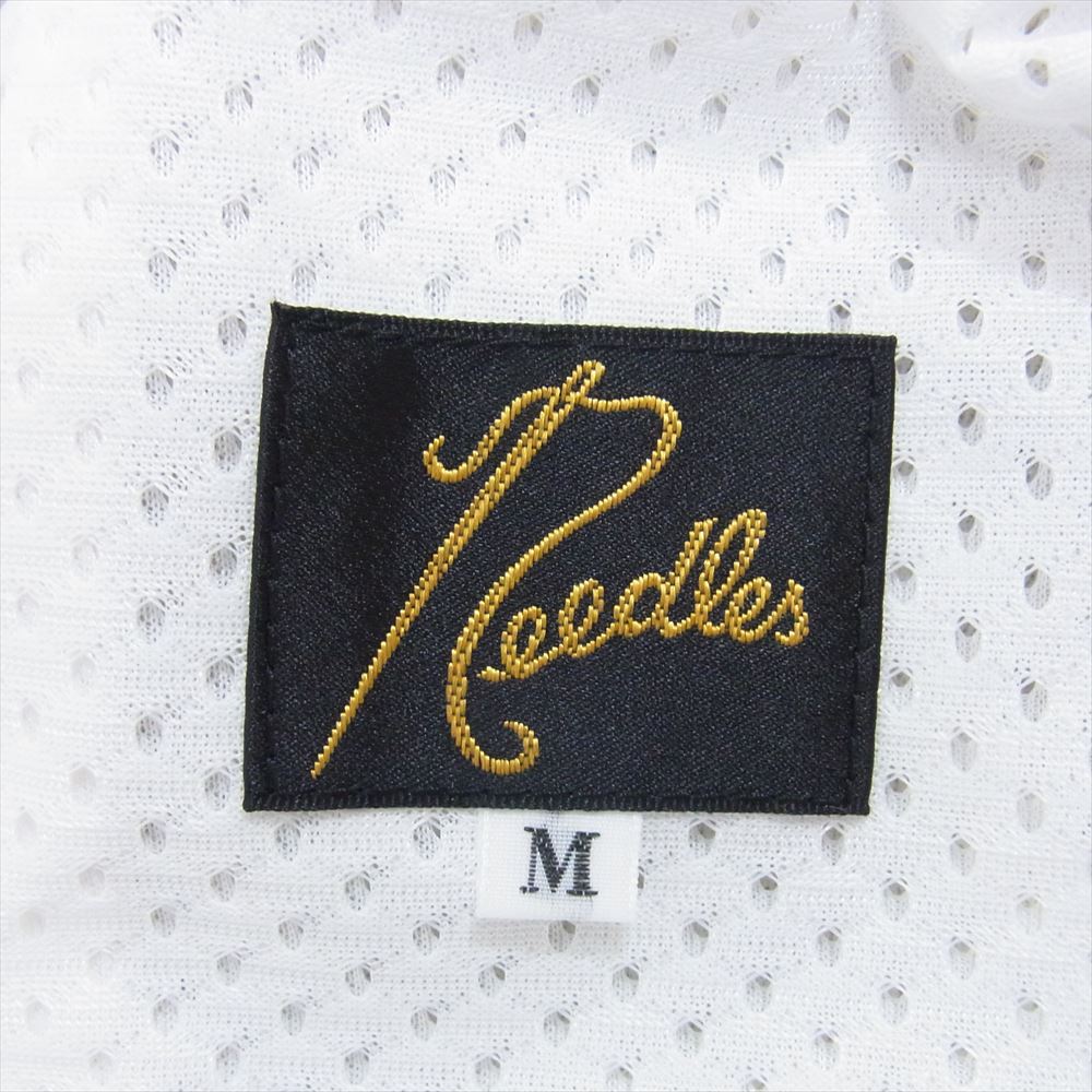 Needles ニードルス 23SS MR287 STUDIOUS別注 Narrow Track Pant Poly Smooth ナロー トラックパンツ ホワイト系 M【中古】