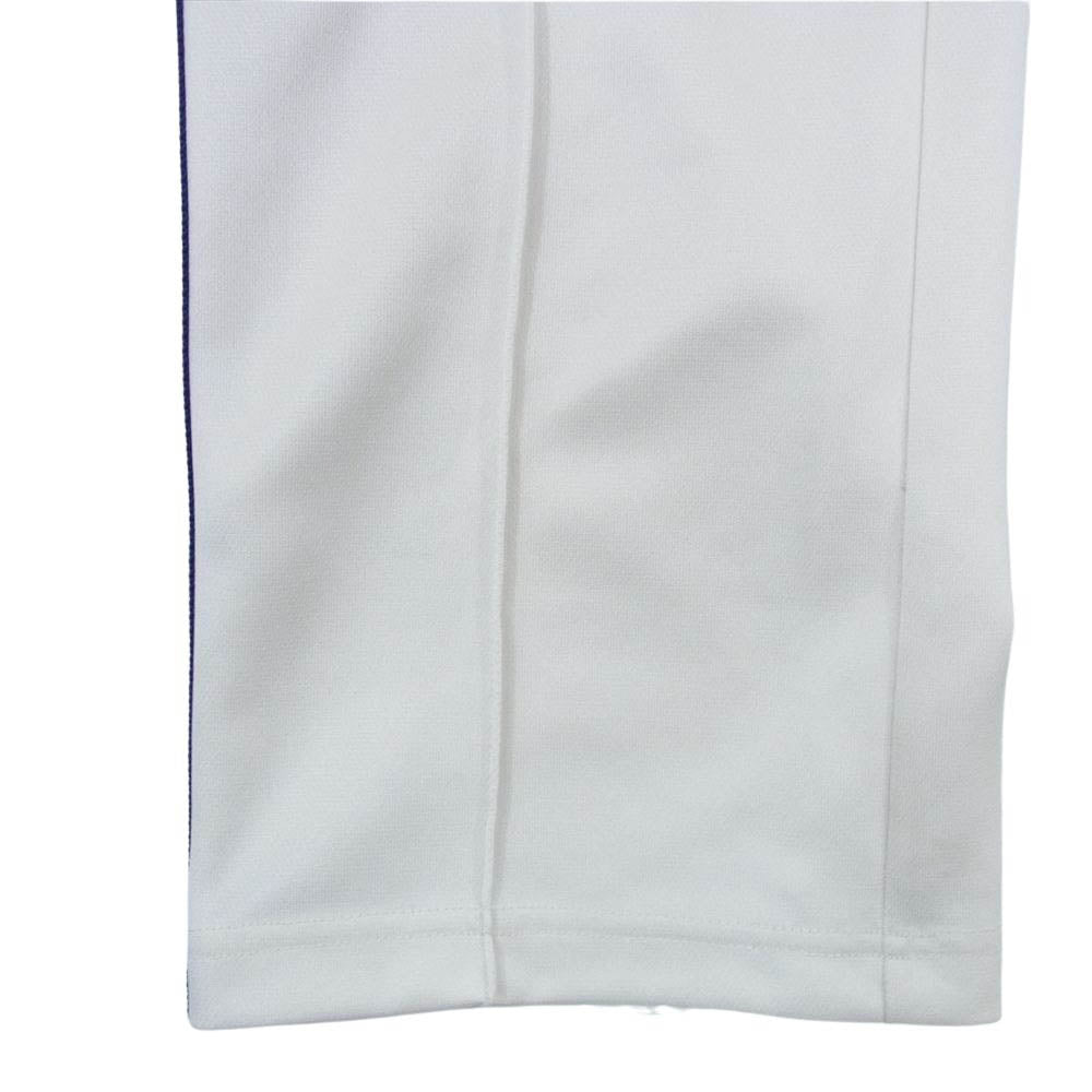 Needles ニードルス 23SS MR287 STUDIOUS別注 Narrow Track Pant Poly Smooth ナロー トラックパンツ ホワイト系 M【中古】