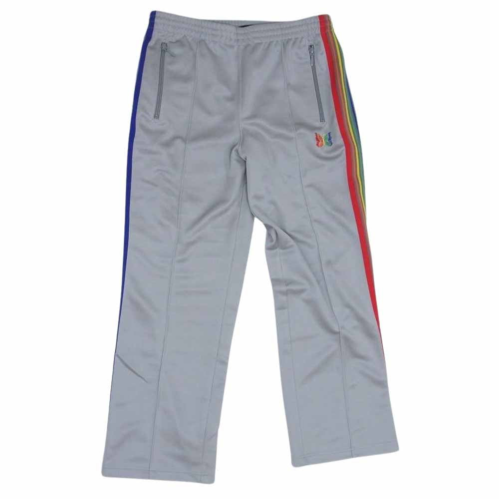 Needles ニードルス 23SS MR443 STUDIOS 別注 Track Pant  Poly Smooth ストレート トラックパンツ グレー系 S【中古】