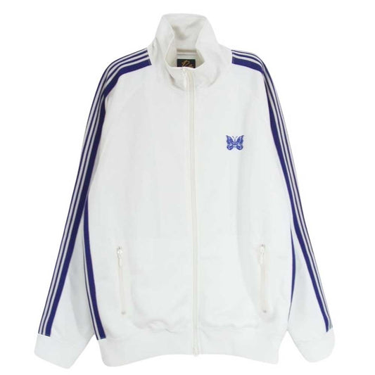 Needles ニードルス 23SS MR284 Track Jacket Poly Smooth トラックジャケット ジップアップ ジャージー ジャケット ホワイト系 M【中古】
