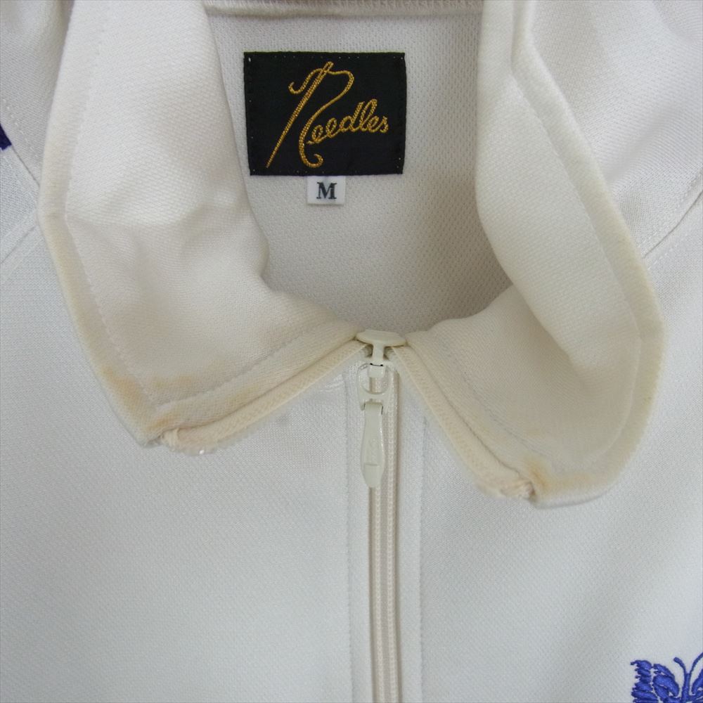 Needles ニードルス 23SS MR284 Track Jacket Poly Smooth トラックジャケット ジップアップ ジャージー ジャケット ホワイト系 M【中古】