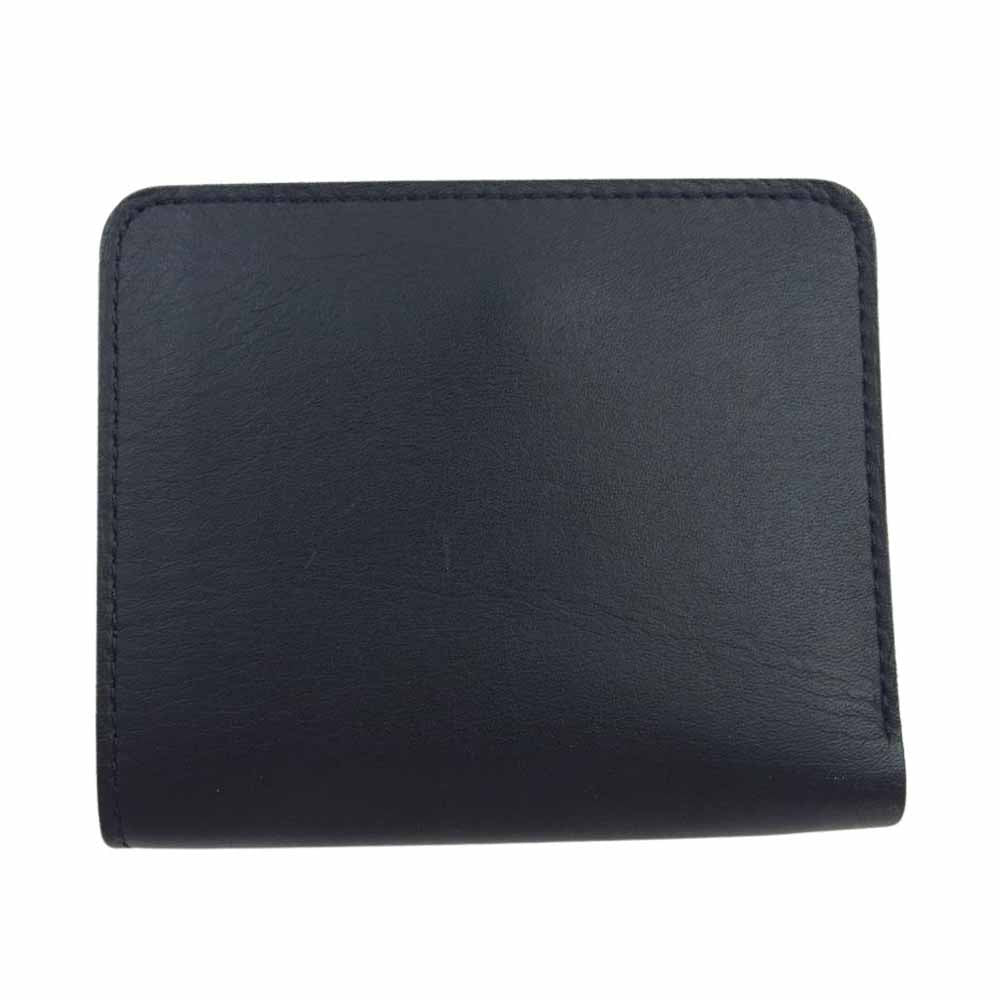 Kitamura キタムラ 二つ折り財布 レザー ウォレット ネイビー系【中古】