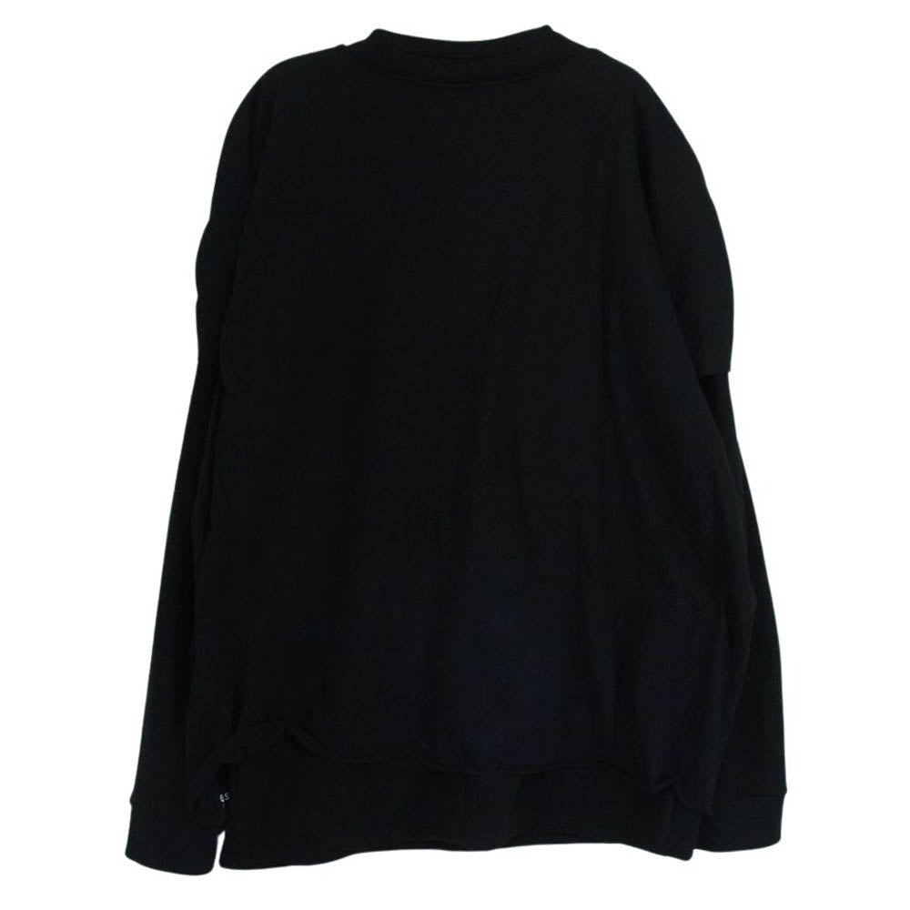 エーエフ アーティファクト Layered Bomber Heat レイヤードボンバーヒート 裏毛 長袖 カットソー スウェット ブラック系 4【中古】