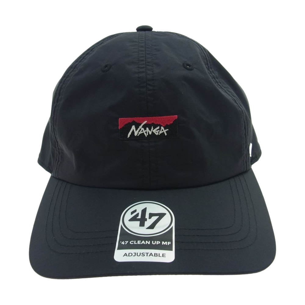 NANGA ナンガ × 47BRAND AURORA CAP リップストップ ナイロン ベースボールキャップ ブラック系【美品】【中古】