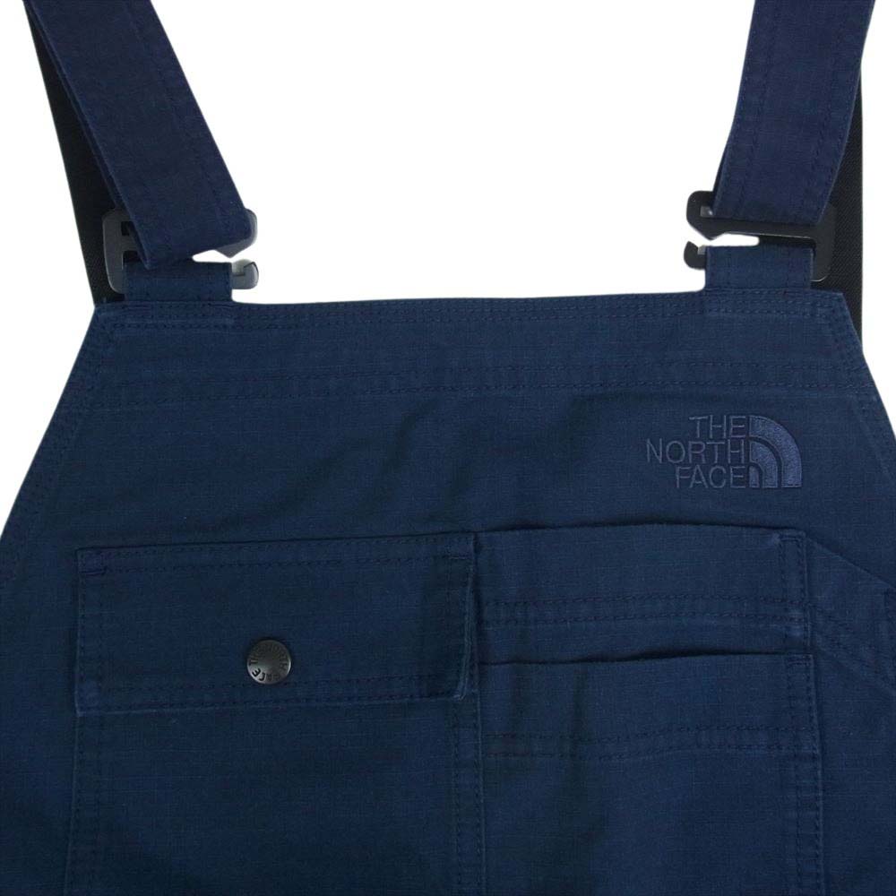 THE NORTH FACE ノースフェイス NB81946 FIREFLY OVERALL リップストップ コットン オーバーオール ネイビー系 M【中古】