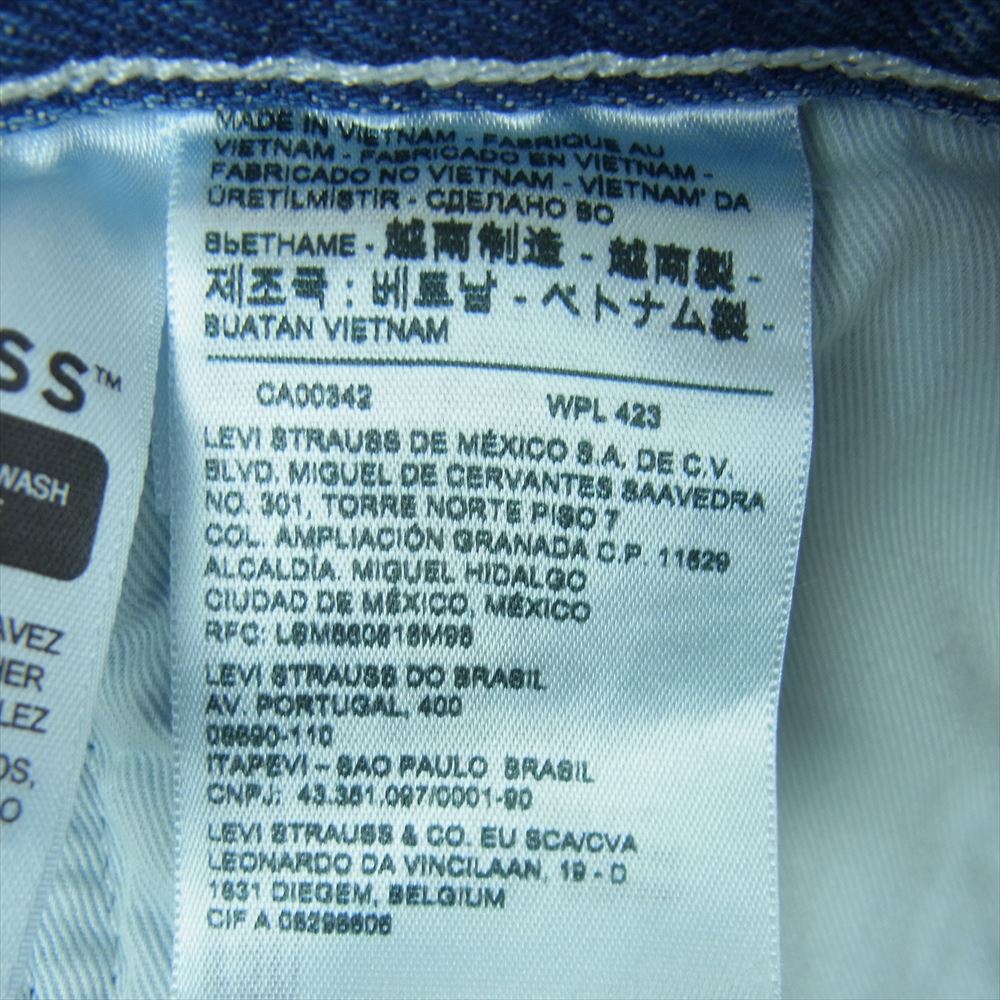 Levi's リーバイス PC9-55849-0006 ストレート デニム パンツ インディゴブルー系 W34 L32【中古】