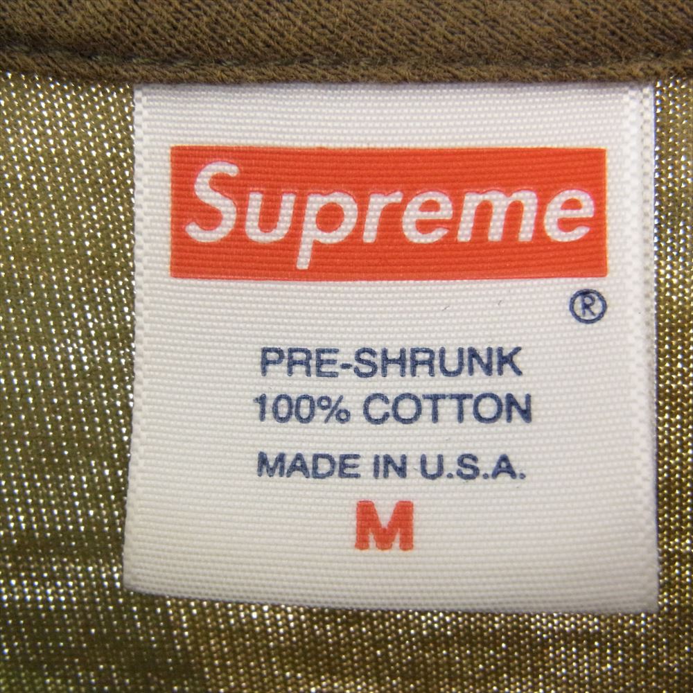 Supreme シュプリーム 19AW Aguila Tee Woodland 迷彩 カモ 半袖 ロゴ プリント Tシャツ M【中古】