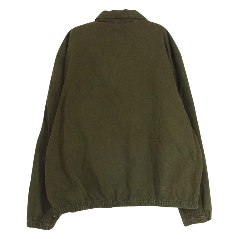 POLO RALPH LAUREN ポロ・ラルフローレン 90s チンストラップ コットン 裏地無 スイングトップ ジャケット カーキ系 XL【中古】