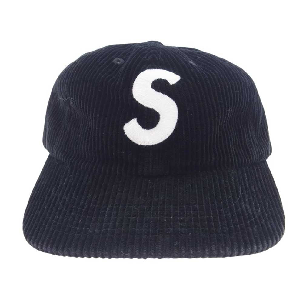 Supreme シュプリーム 23AW Corduroy S Logo 6-Panel Cap コーデュロイ Sロゴ キャップ 帽子 ブラック系【中古】