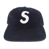 Supreme シュプリーム 23AW Corduroy S Logo 6-Panel Cap コーデュロイ Sロゴ キャップ 帽子 ブラック系【中古】