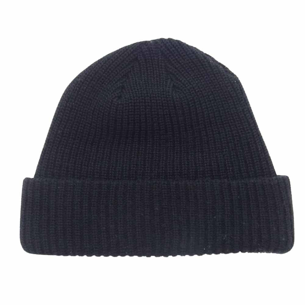 Supreme シュプリーム 22SS Loose Gauge Beanie ルーズゲージ スクリプトロゴ 刺繍 ビーニー ニットキャップ 帽子 ブラック系【中古】