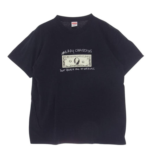 Supreme シュプリーム 21AW Spend It Tee スペンドイット 半袖 プリント Tシャツ ブラック系 M【中古】