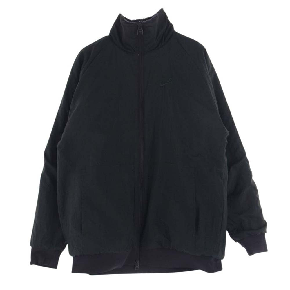 NIKE ナイキ BIG SWOOSH SHERPA JAKET ビッグ スウォッシュ シェルパ ボア リバーシブル ジャケット パープル系 ブラック系 L【中古】