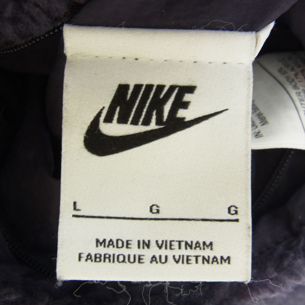 NIKE ナイキ BIG SWOOSH SHERPA JAKET ビッグ スウォッシュ シェルパ ボア リバーシブル ジャケット パープル系 ブラック系 L【中古】