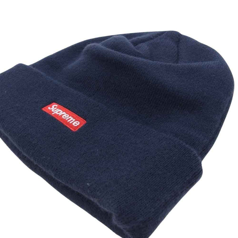 Supreme シュプリーム 23AW × New Era ニューエラ S Logo Beanie Sロゴ ボックスロゴ 刺繍 ビーニー ニットキャップ 帽子 ネイビー系【中古】