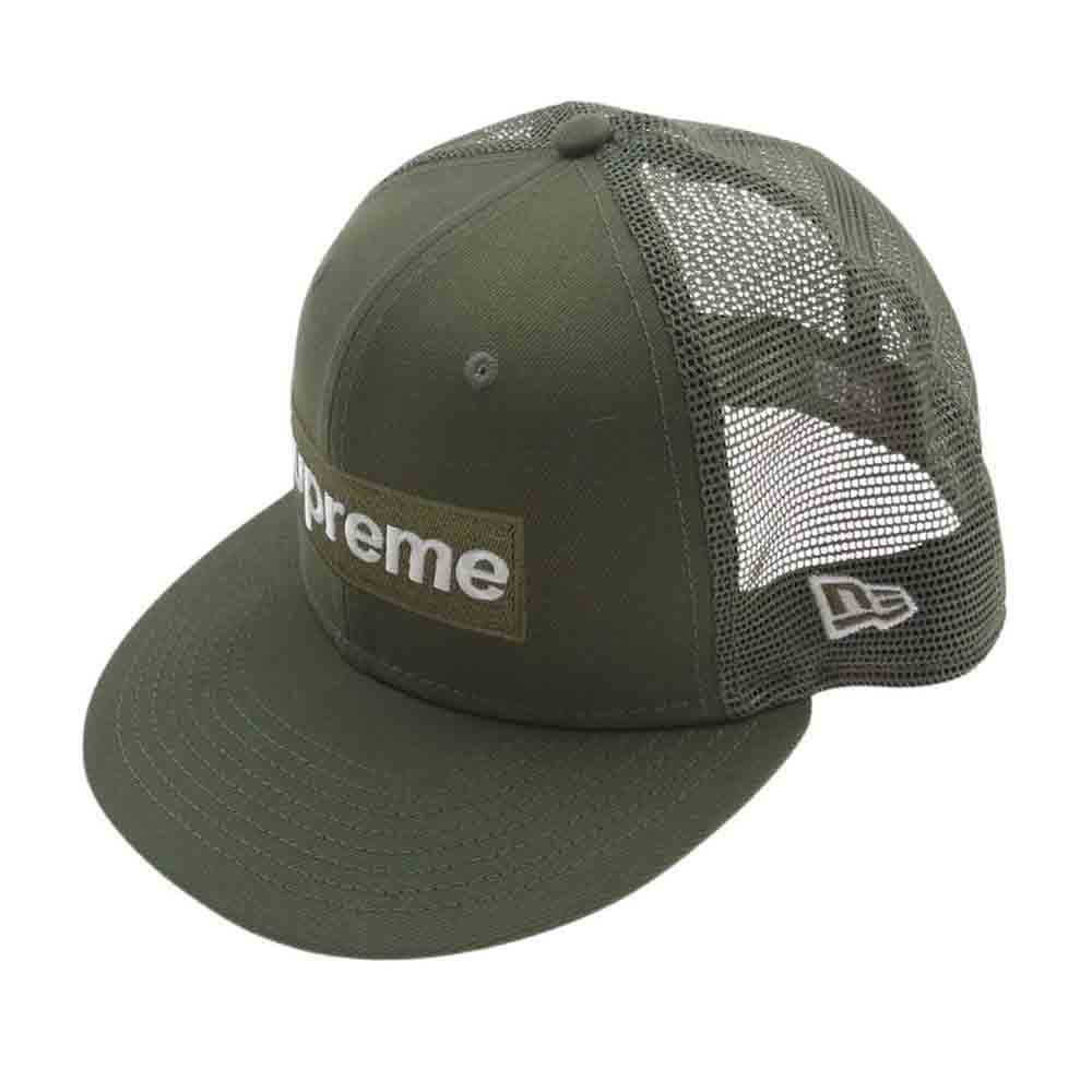 Supreme シュプリーム 23SS × New Era ニューエラ Box Logo Mesh Back ボックスロゴ メッシュ バッグ キャップ 帽子 カーキ系【中古】