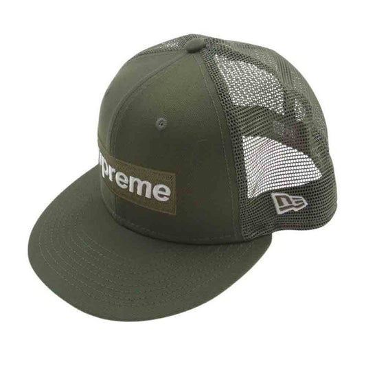 Supreme シュプリーム 23SS × New Era ニューエラ Box Logo Mesh Back ボックスロゴ メッシュ バッグ キャップ 帽子 カーキ系【中古】