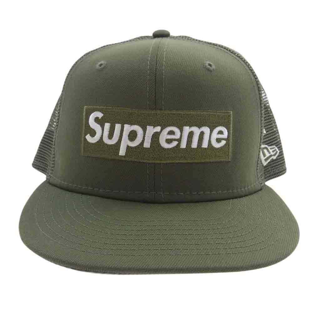 Supreme シュプリーム 23SS × New Era ニューエラ Box Logo Mesh Back ボックスロゴ メッシュ バッグ キャップ 帽子 カーキ系【中古】
