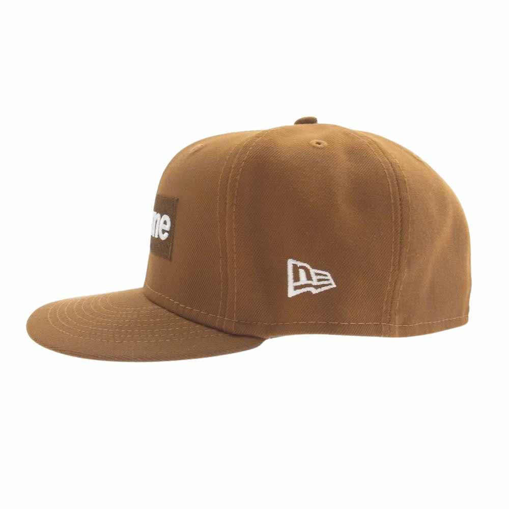 Supreme シュプリーム 22AW × New Era ニューエラ Money Box Logo Cap マネー ボックスロゴ キャップ 帽子 ブラウン系 59.6cm【中古】