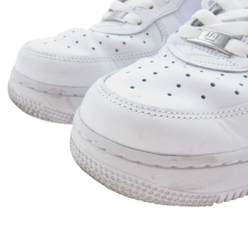 Supreme シュプリーム CU9225-100 × Nike ナイキ Air Force 1 Low White AF1 エアフォースワン ロー ホワイト ホワイト系 26cm【中古】