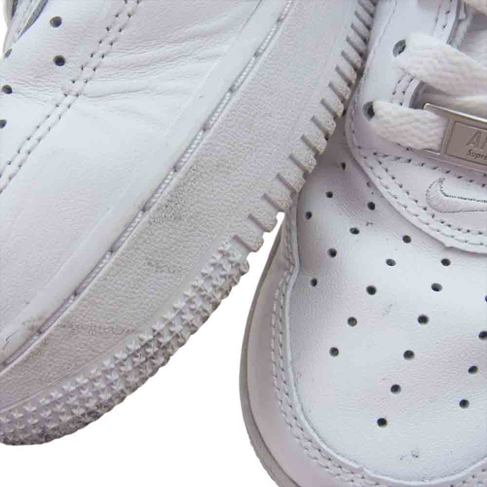 Supreme シュプリーム CU9225-100 × Nike ナイキ Air Force 1 Low White AF1 エアフォースワン ロー ホワイト ホワイト系 26cm【中古】