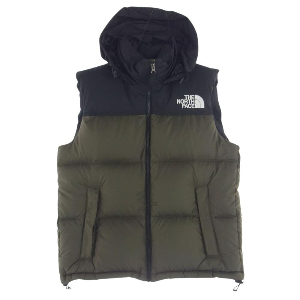 THE NORTH FACE ノースフェイス ND91843 NUPTSE VEST ヌプシ ダウン ベスト  カーキ系 M【中古】