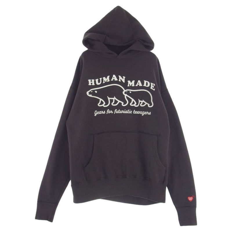 HUMAN MADE ヒューマンメイド TSURIAMI HOODIE プルオーバー ロゴ パーカー フーディー 公式カラー【Black】 L【中古】